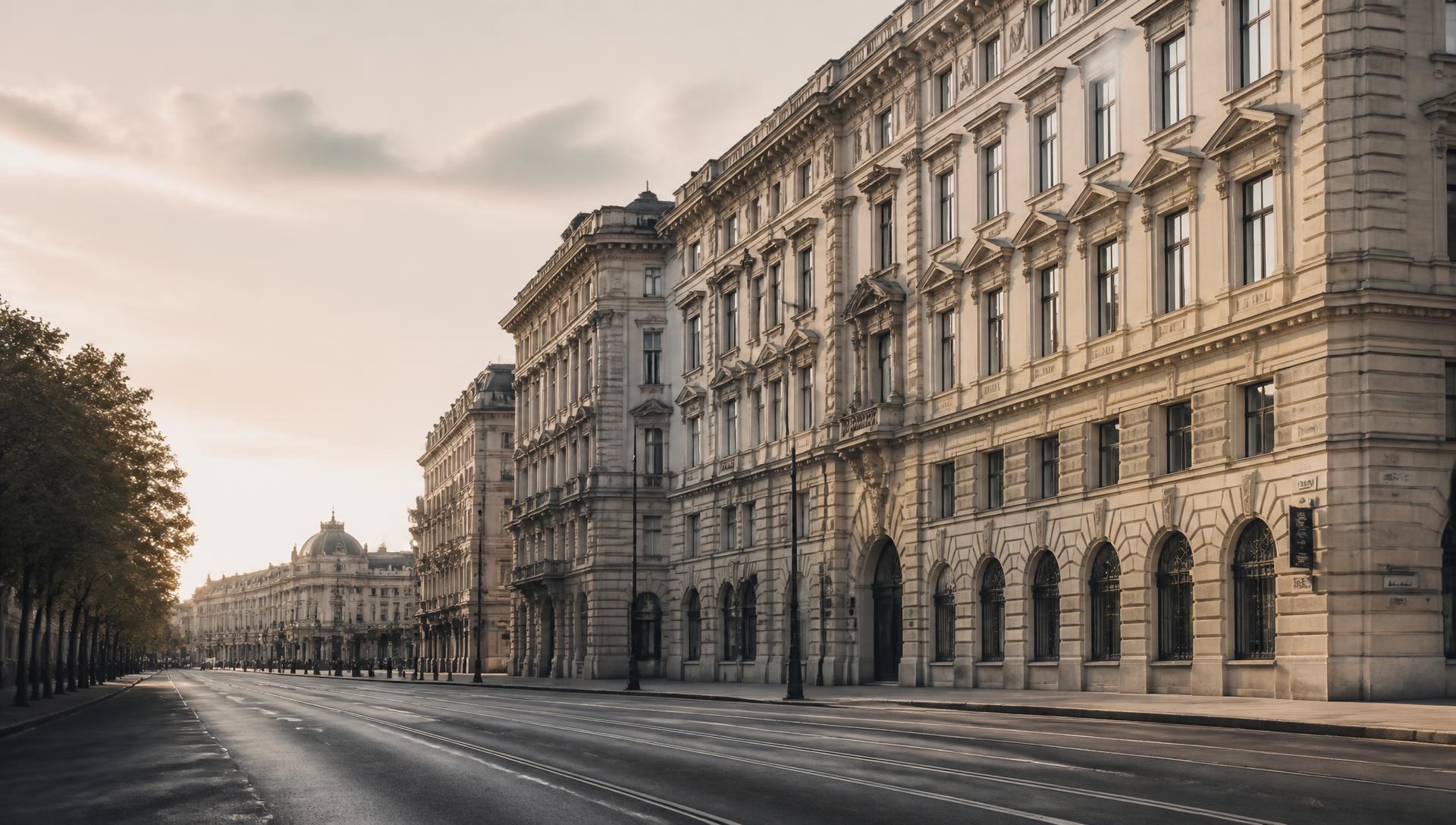 Historische Ringstraßen-Architektur in Wien